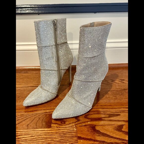 Steve Madden Winona Rhinestone Boots Size 8 - Picture 5 of 9
